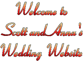 Welcome to Scott and Anna Canoni's Wedding Webpage